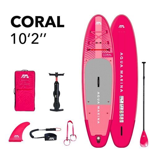 Сап-борд надувной Aqua Marina Coral 10'2 Raspberry